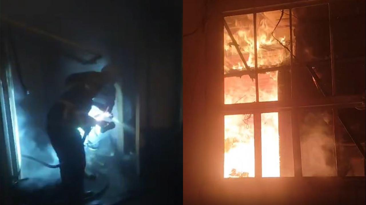 Urfa'da iki katlı evde yangın çıktı!