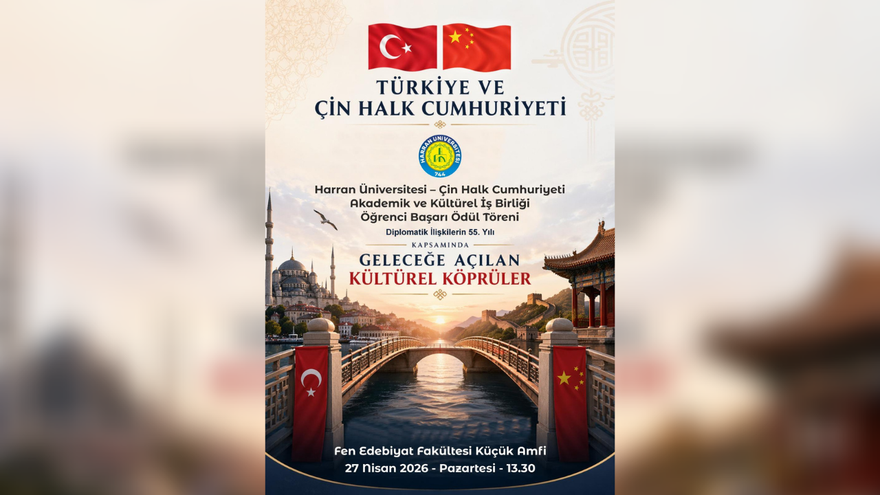 Harran Üniversitesi'nde ödül töreni: Şanghay yolcuları netleşti!