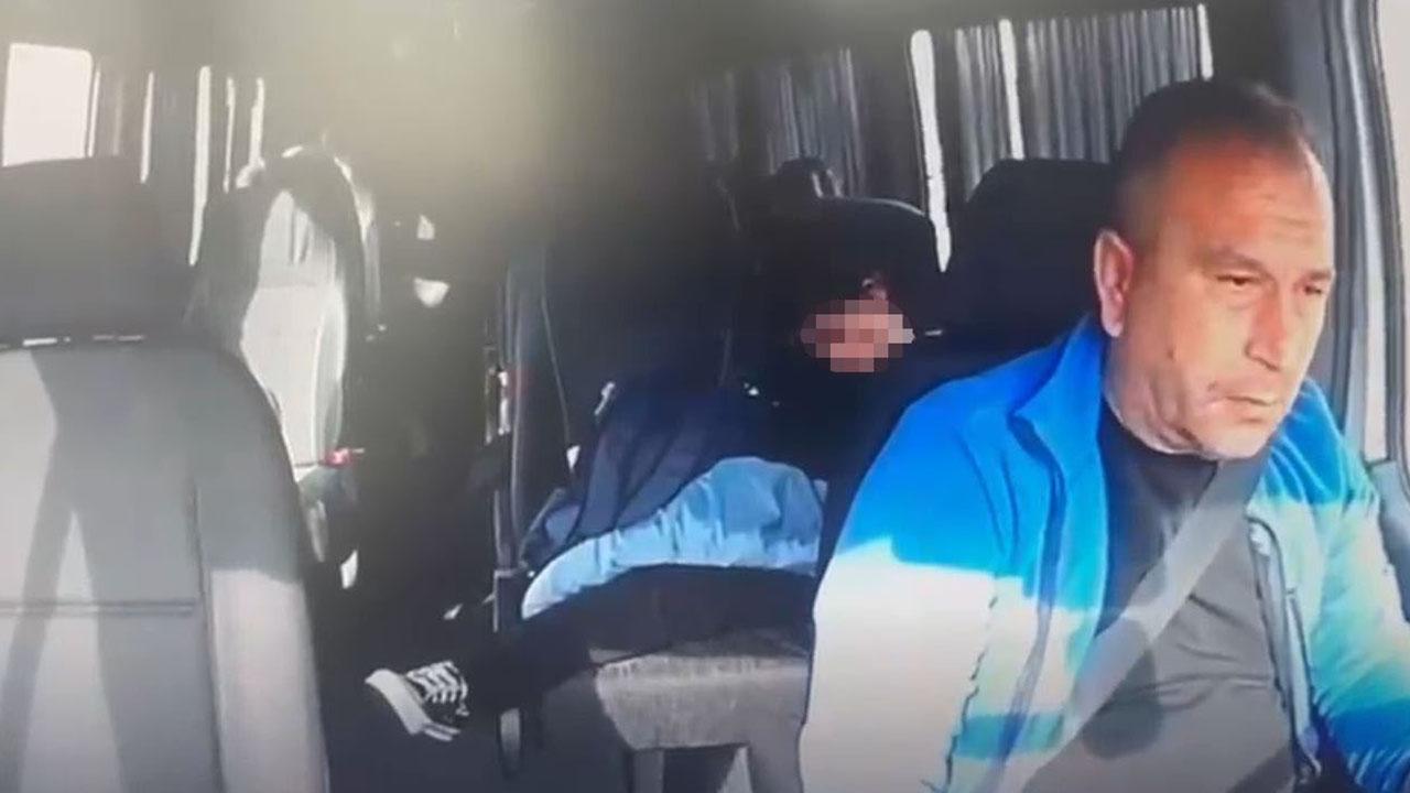 Okul servisi ile kamyonet kafa kafaya çarpıştı: O anlar kamerada