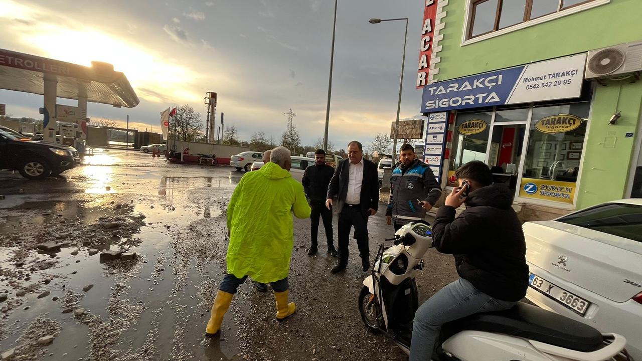 Urfa'da yağış sonrası ekipler harekete geçti!