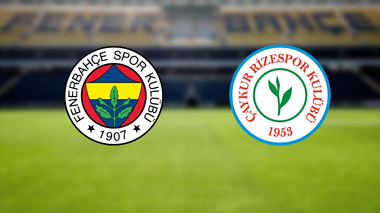 Fenerbahçe-Çaykur Rizespor maçı ne zaman, hangi kanalda, saat kaçta?