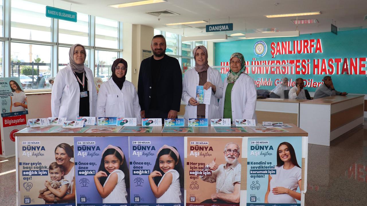 Harran Üniversitesi'nden Dünya Aşı Haftası'nda farkındalık etkinliği!