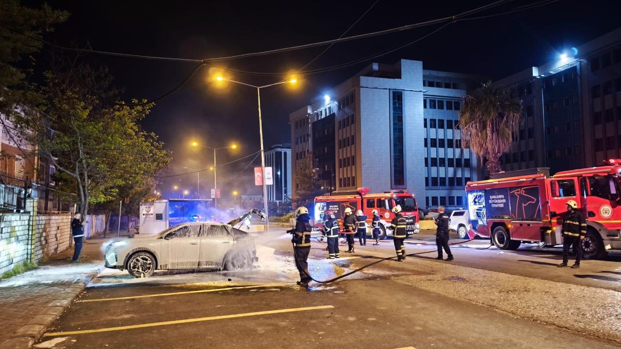 Şanlıurfa’da elektrikli araçta korkutan yangın!