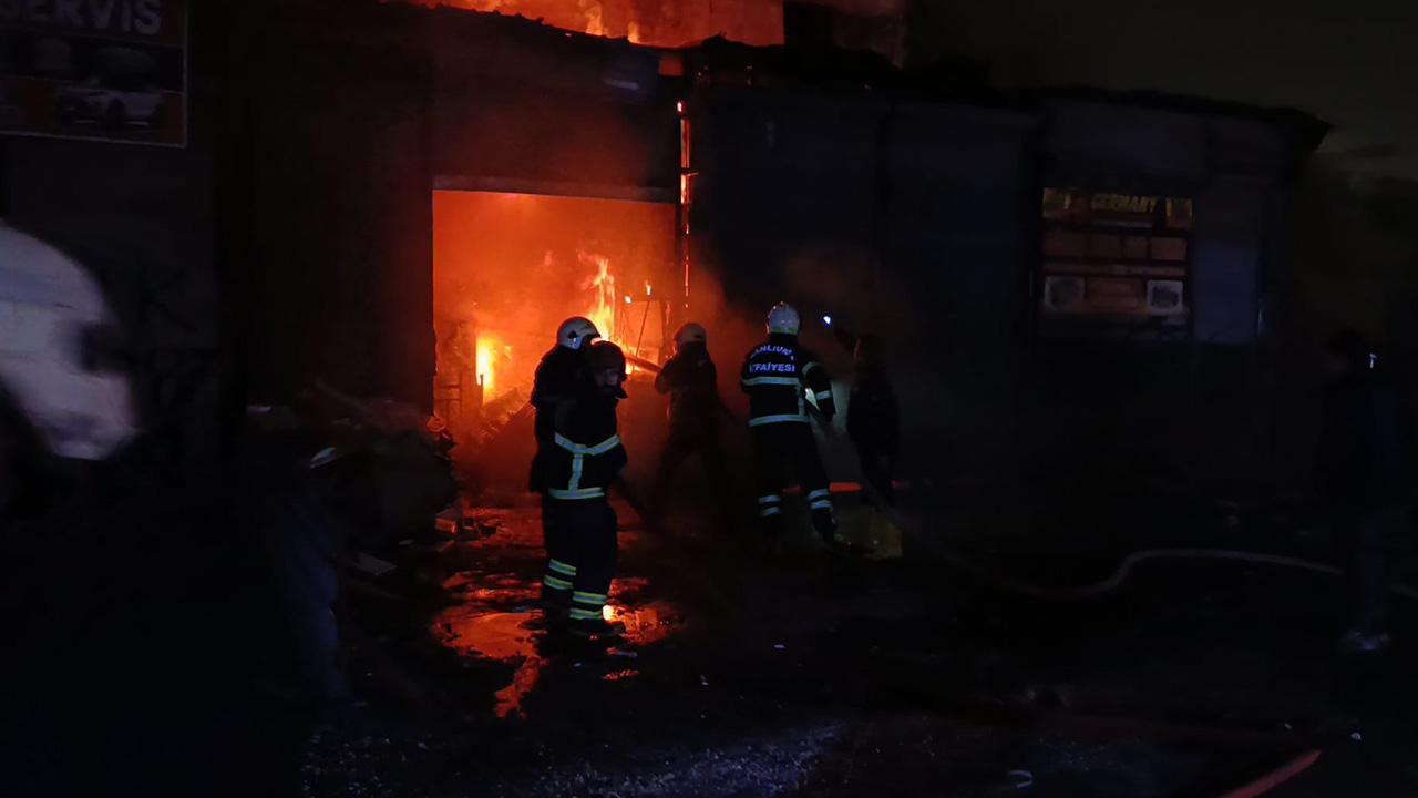 Urfa'da bir iş yerinde yangın çıktı!