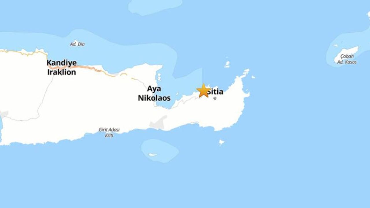 Yunanistan’ın Girit Adası'nda 5.9 büyüklüğünde deprem