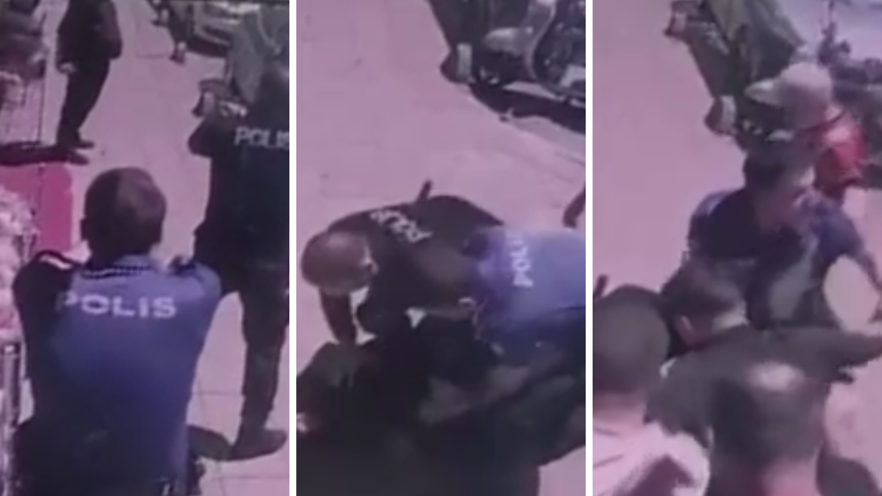 Çorlu'da 2 polisi şehit eden saldırganın yakalanma anı kamerada!