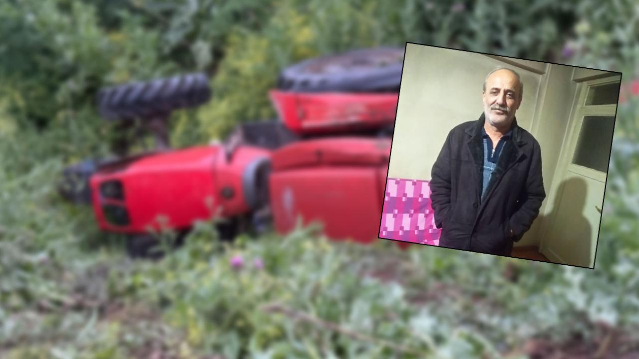 Devrilen traktörün sürücüsü feci şekilde öldü!
