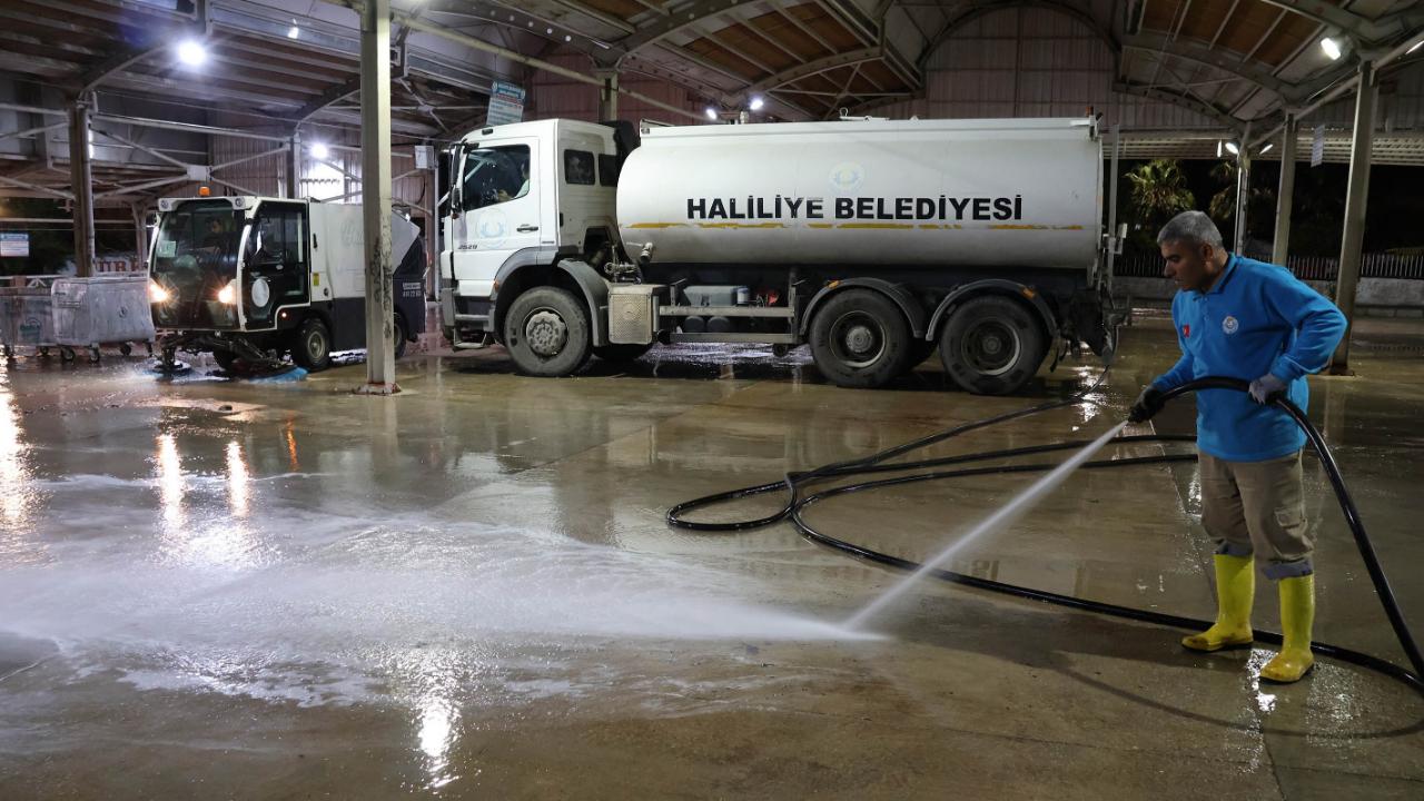 Şanlıurfa'da kurban kesim alanları dezenfekte edildi!
