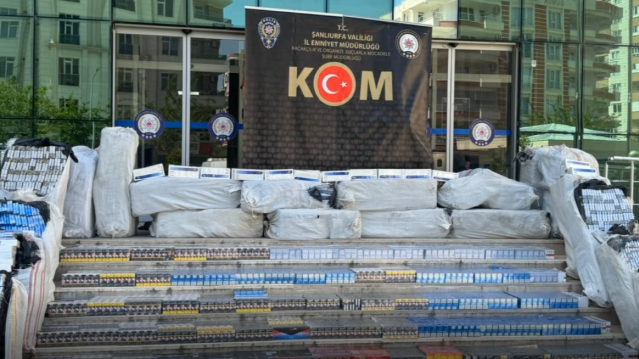 Şanlurfa'da dev operasyon! Binlerce kaçak sigara ele geçirildi