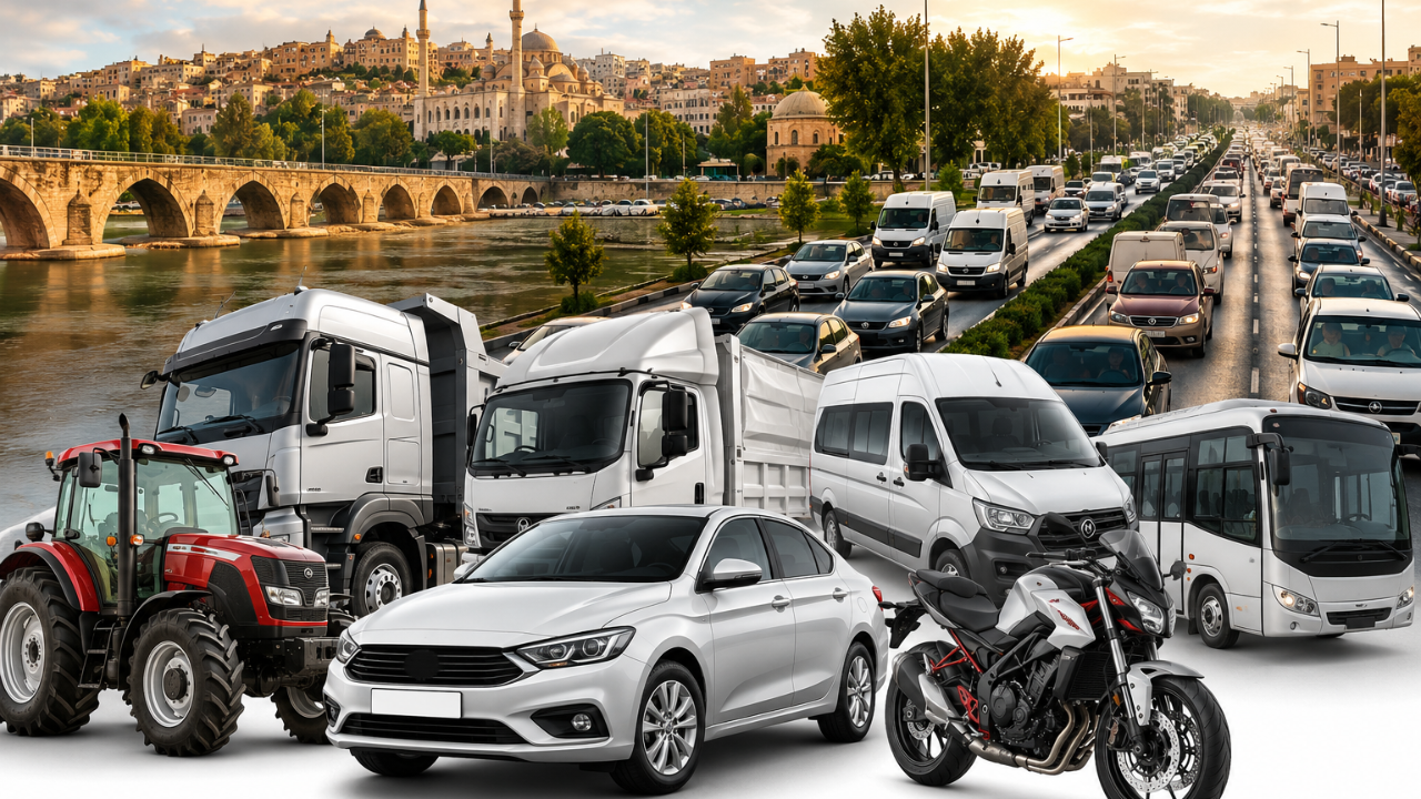 TÜİK açıkladı: Şanlıurfa’da trafiğe kayıtlı araç sayısı belli oldu