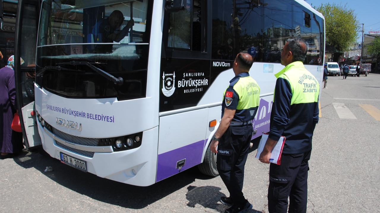 Urfa’da toplu taşımaya sıkı denetim!
