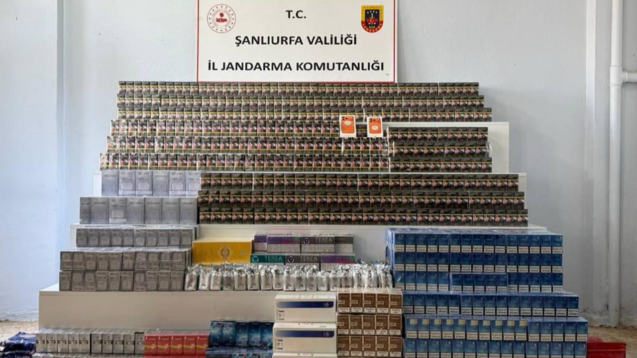 Viranşehir'de sigara kaçakçılarına operasyon!