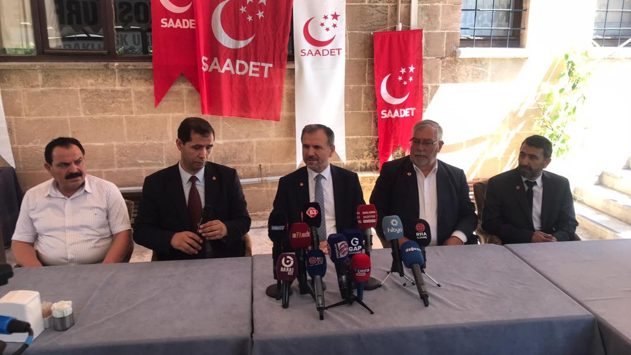 Saadet Partisi Genel Başkan Yardımcısı Doğan’dan Urfa’da dikkat çeken açıklamalar!