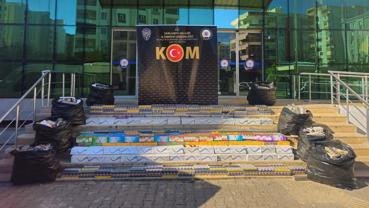 Şanlıurfa'da 1 milyon 750 bin TL’lik kaçakçılık Operasyonu!