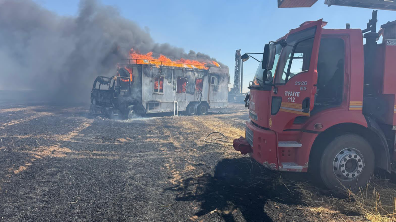 Urfa'da işçilerin kaldığı karavan yandı: Çok sayıda yaralı!