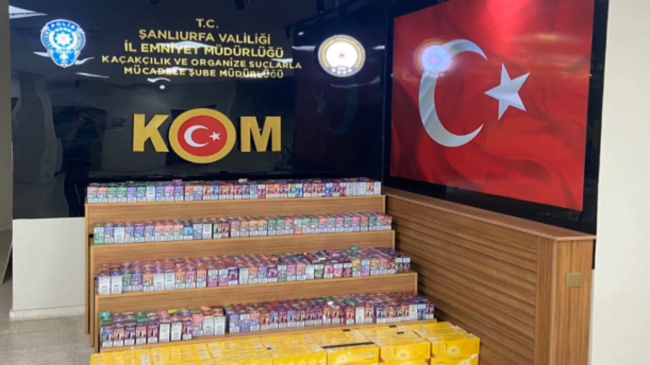 Urfa'da KOM’dan 1 buçuk milyonluk kaçak ürün operasyonu!