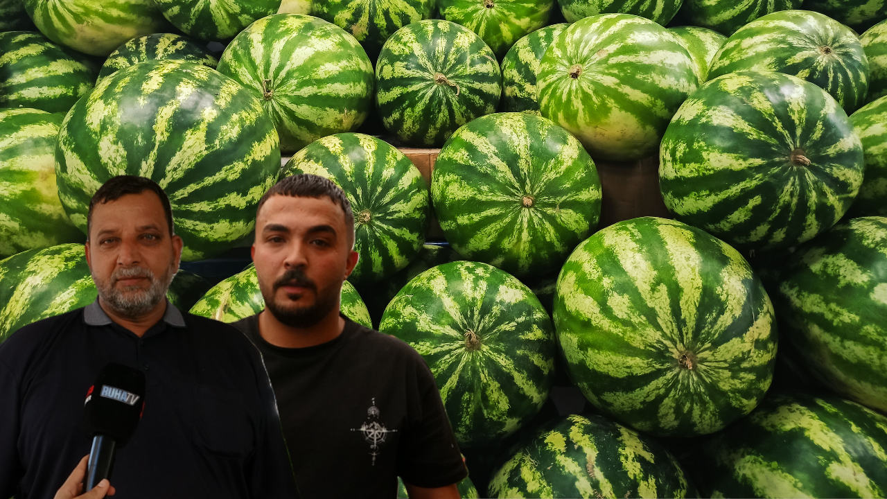 Urfalı esnaftan karpuz seçmenin püf noktaları!