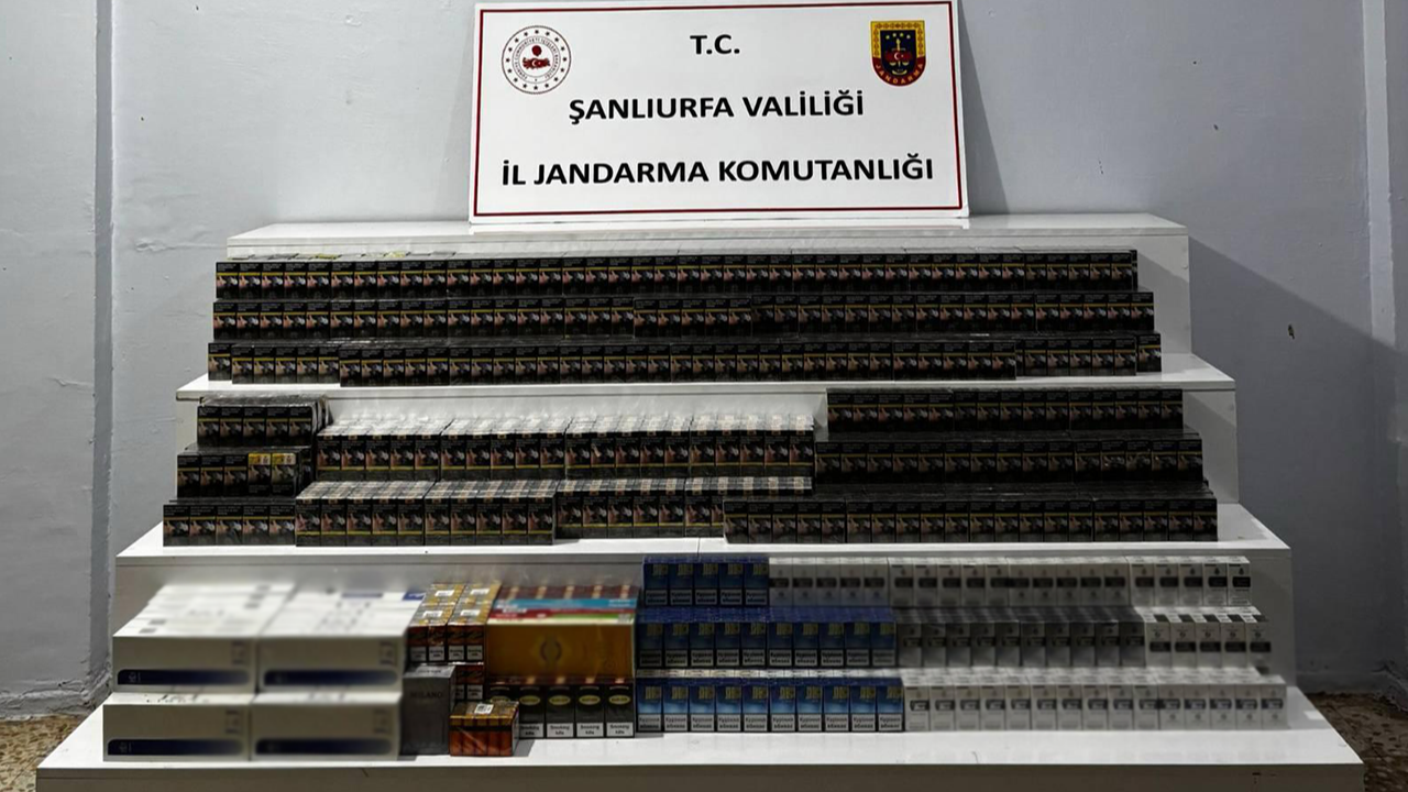 Viranşehir'de sigara kaçakçılarına operasyon!