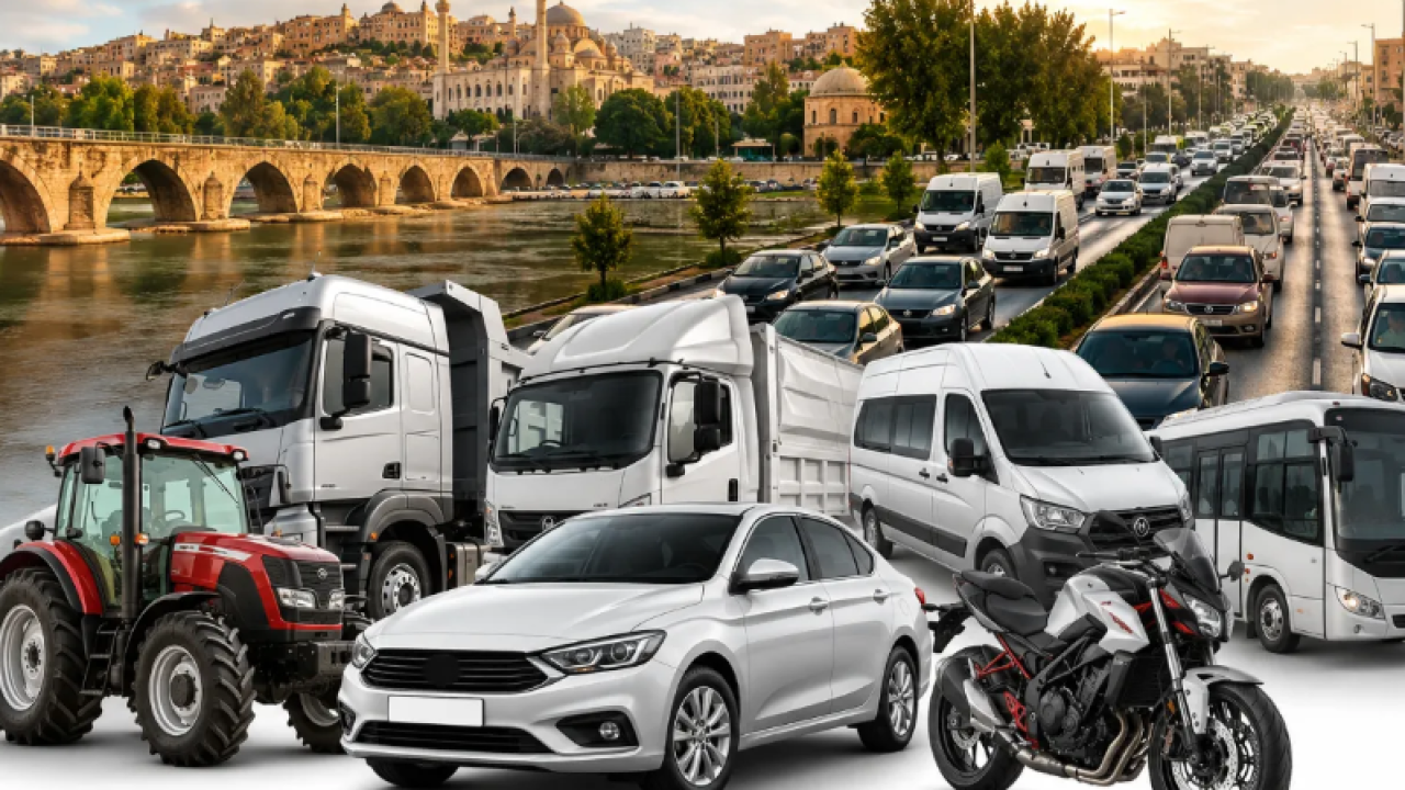 TÜİK açıkladı: Urfa’da trafiğe kayıtlı araç sayısı belli oldu!