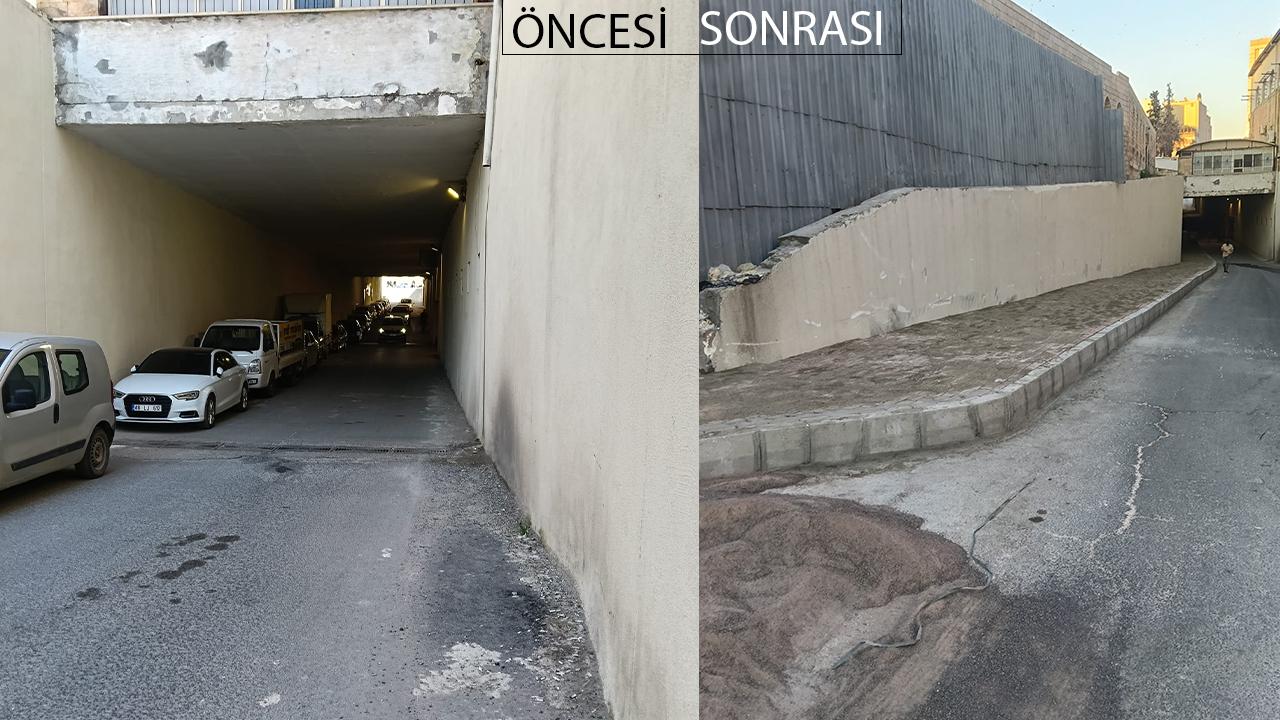 Urfa'daki altgeçide yapılan hatalı parka belediyeden kaldırım çözümü!