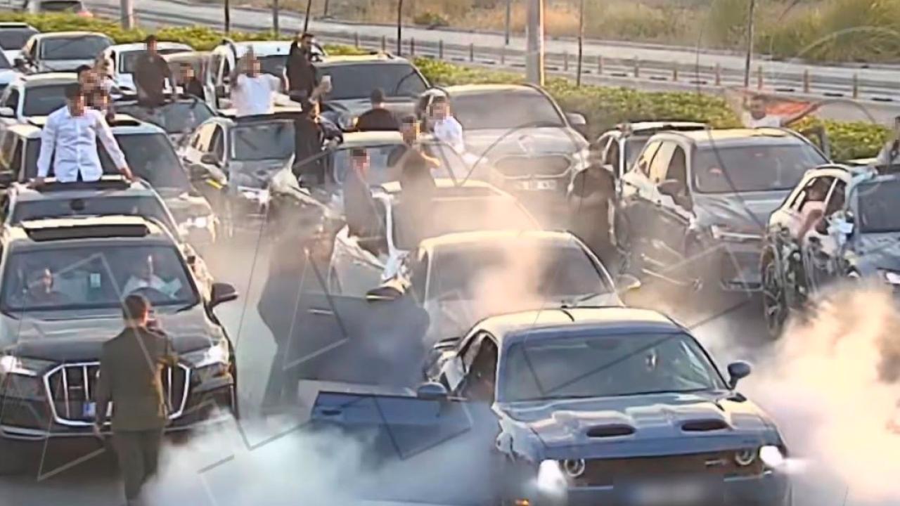 Yol kapatan düğün konvoyuna rekor ceza!