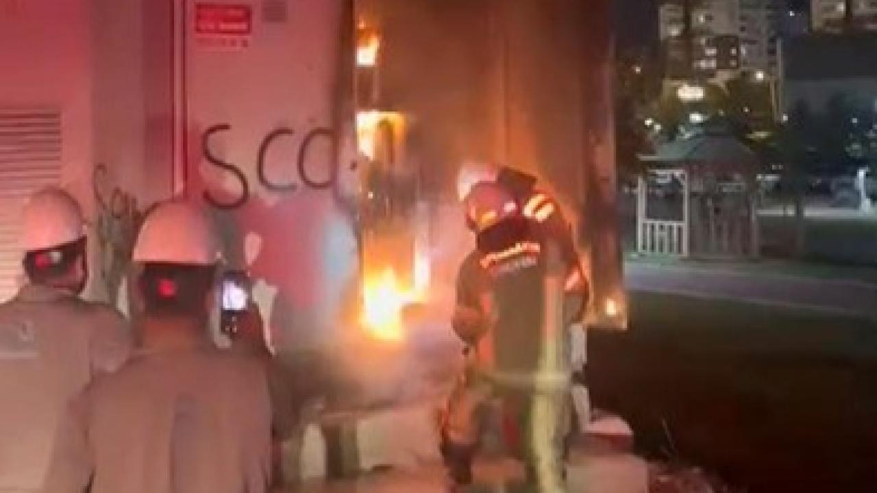 Aşırı yüklenme, trafoyu alevlere teslim etti!