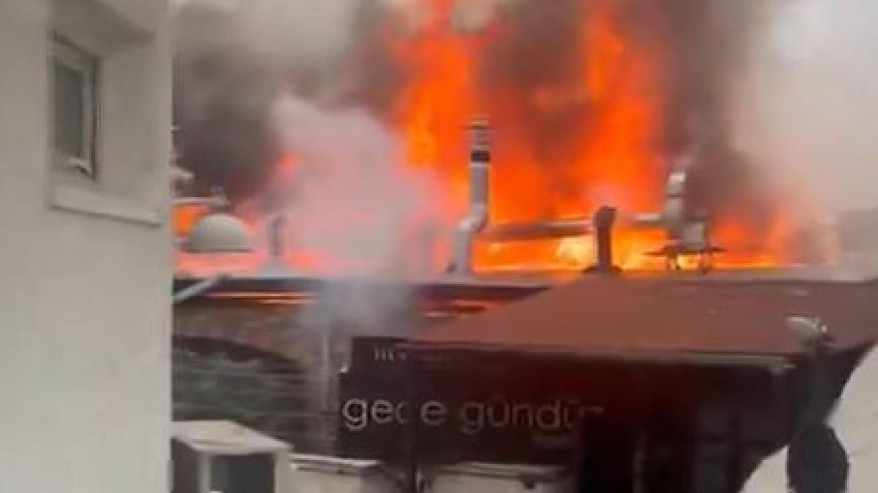Restoranda yangın çıktı!