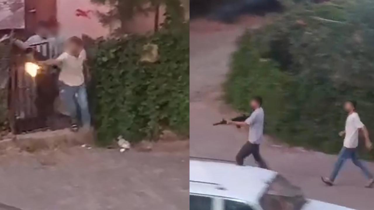 Urfa'da sokak ortasında silahlı kavga! O anlar kameraya yansıdı!