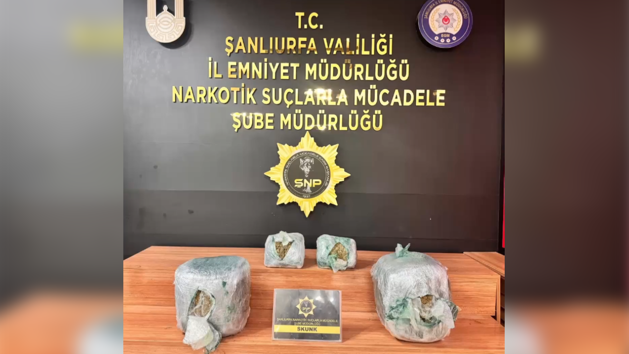Şanlıurfa'da uyuşturucu operasyonu!