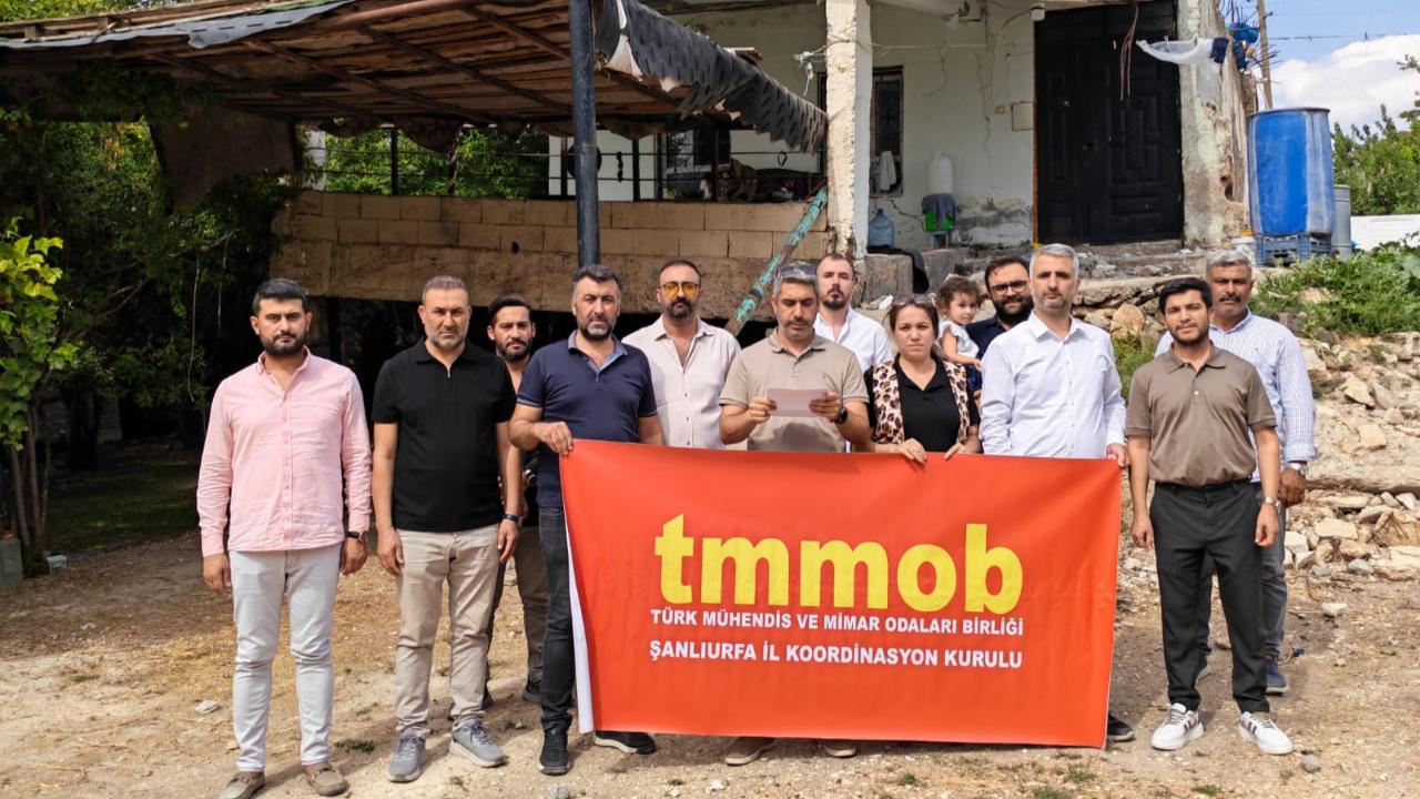 TMMOB Şanlıurfa’dan deprem açıklaması