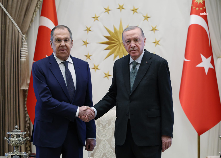 Erdoğan, Lavrov Ile Bir Araya Geldi