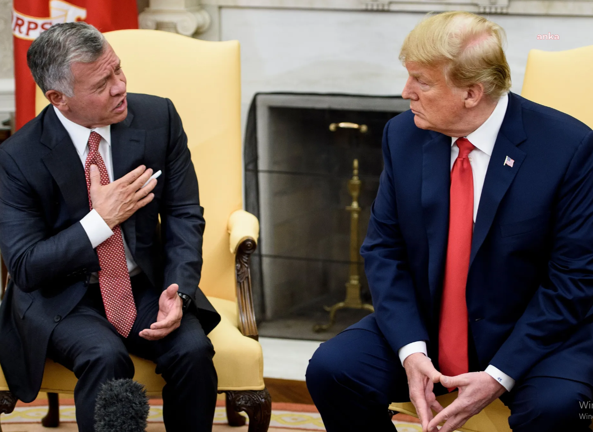 TRUMP VE KRAL ABDULLAH, GAZZE'NIN GELECEĞINI GÖRÜŞECEK.