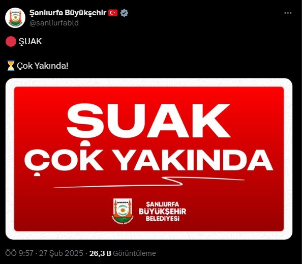 Şanlıurfa’da Merak Uyandıran "ŞUAK" Açıklığa Kavuştu