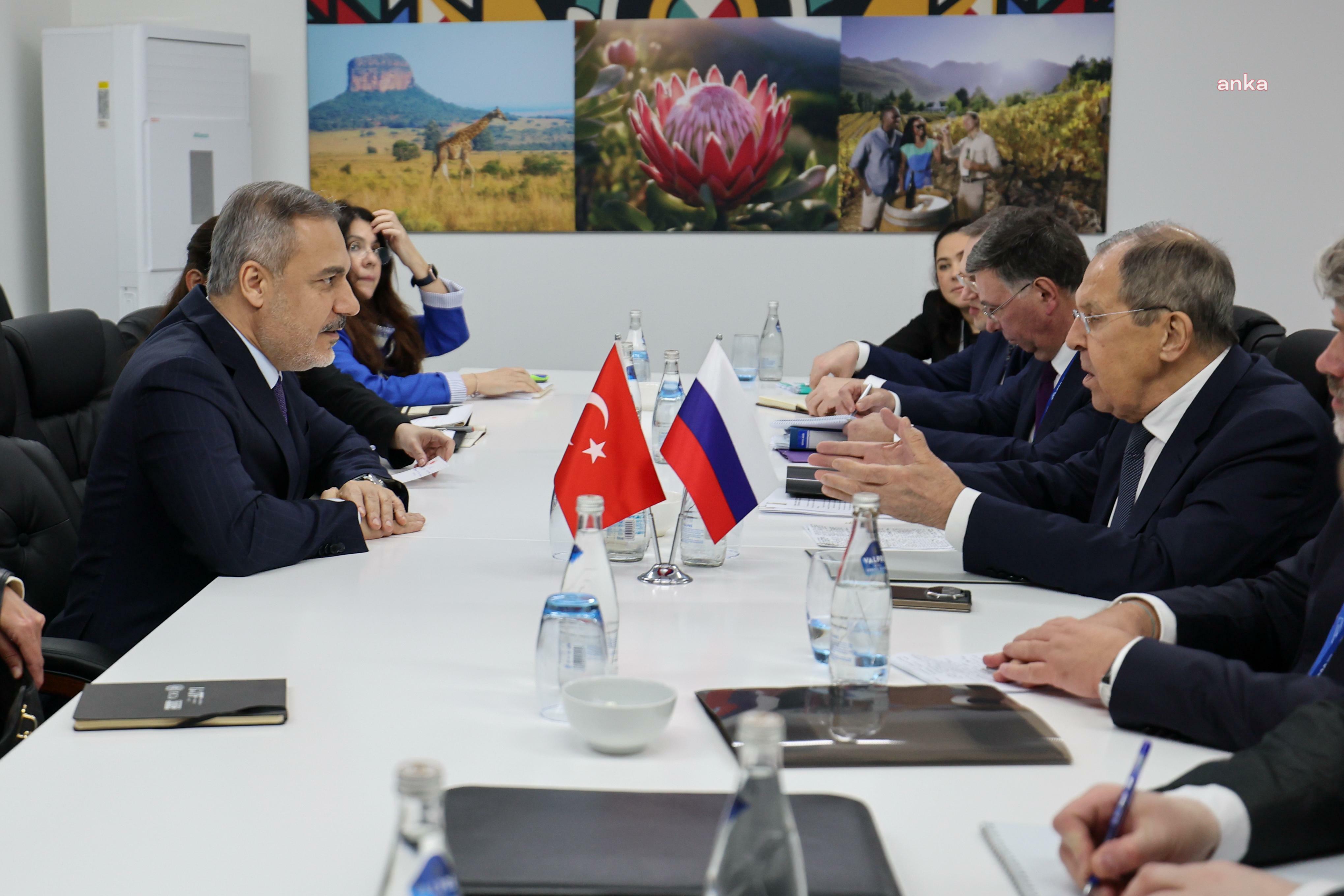 Fidan, Rus mevkidaşı Lavrov ile görüştü