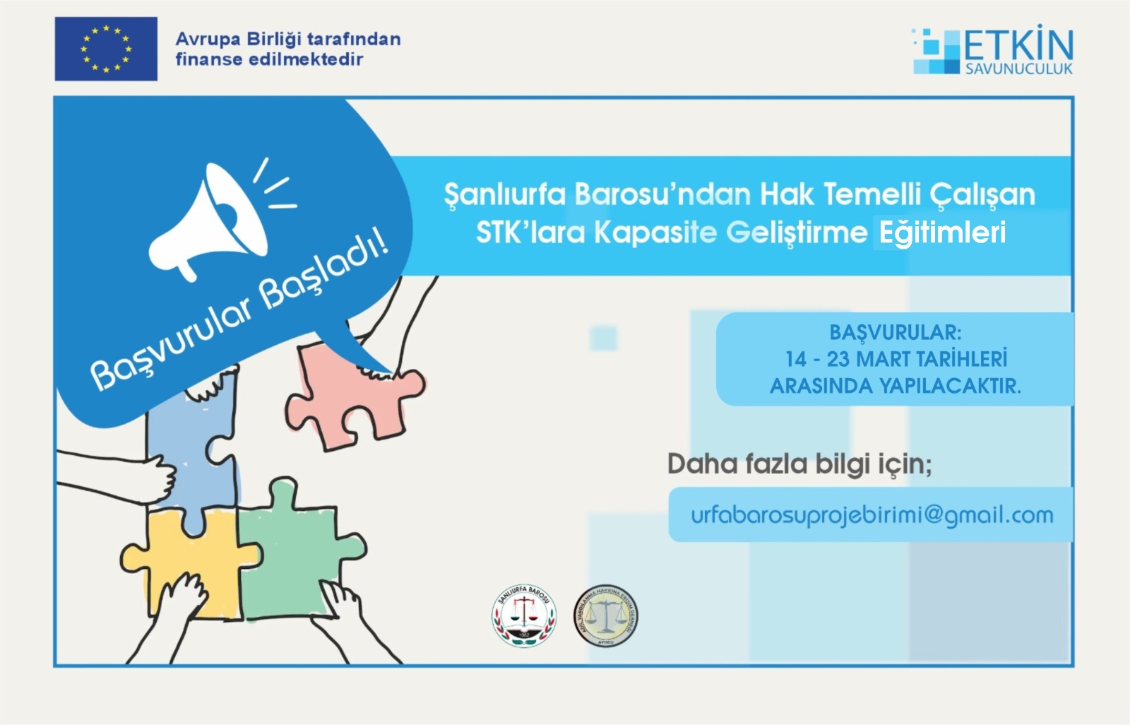 Şanlıurfa Barosu’ndan STK’lara Eğitim!