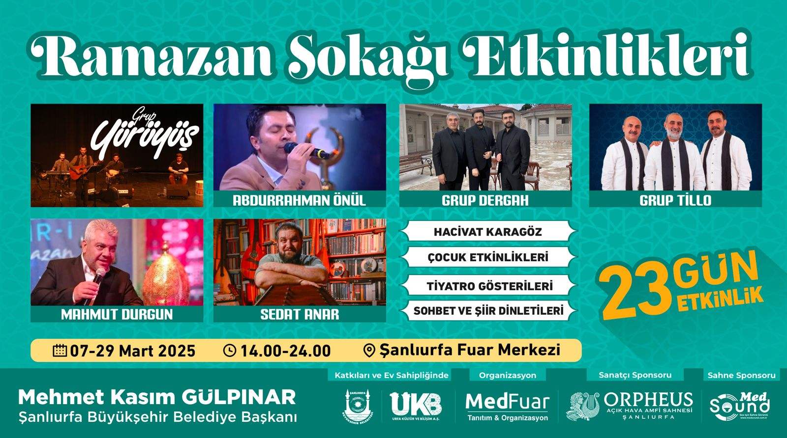 Şanliurfa'da Ramazan Sokaği Etki̇nli̇kleri̇ Bugün Başliyor