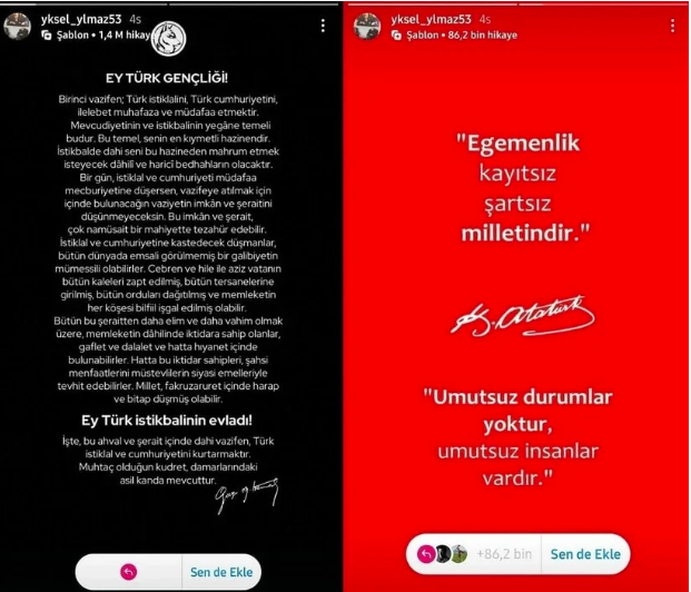 Milli Futbolcu'nun Babasından İmamoğluna Destek Paylaşımı..