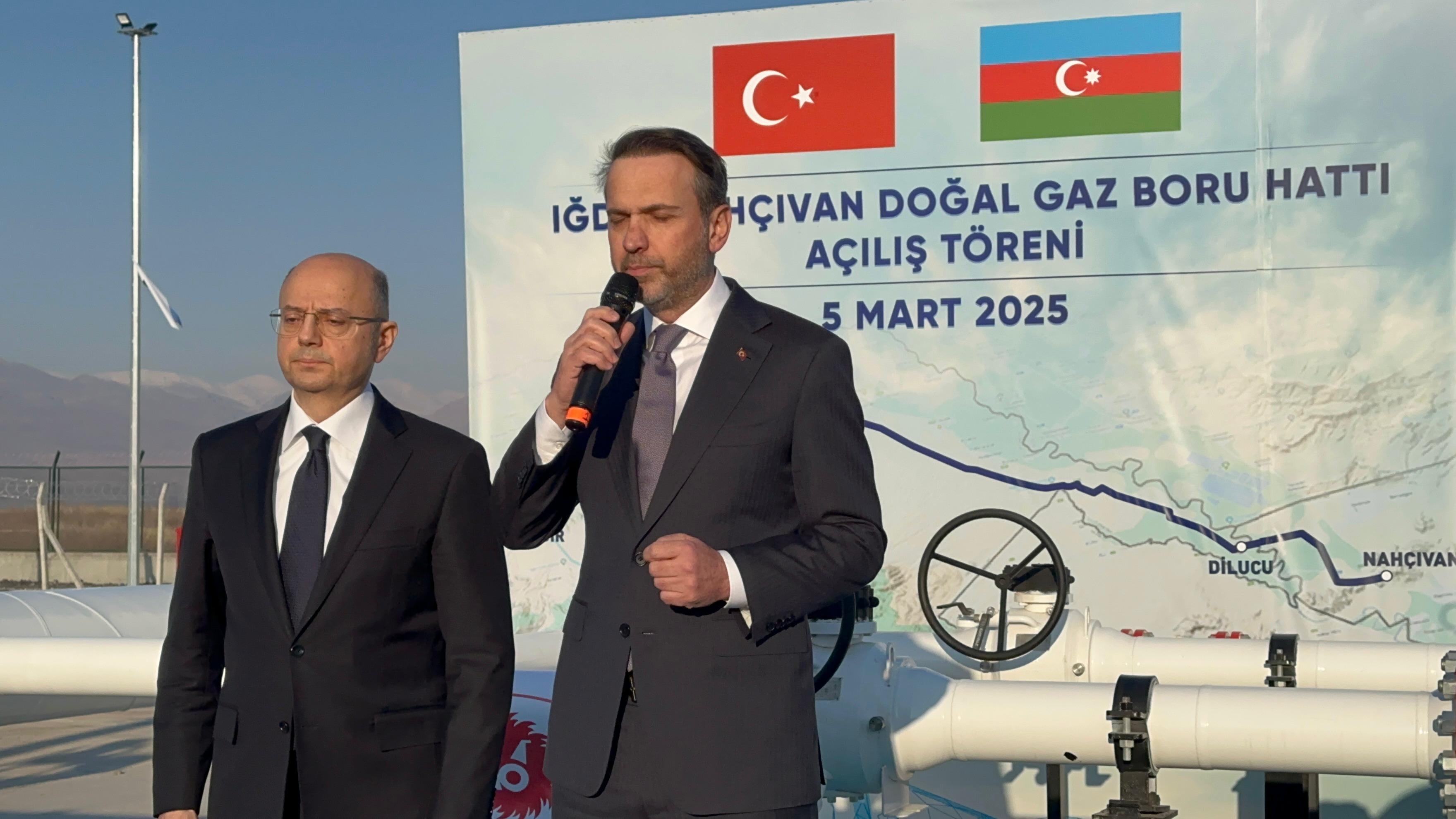 Iğdır-Nahçıvan Doğal Gaz Boru Hattı Açıldı