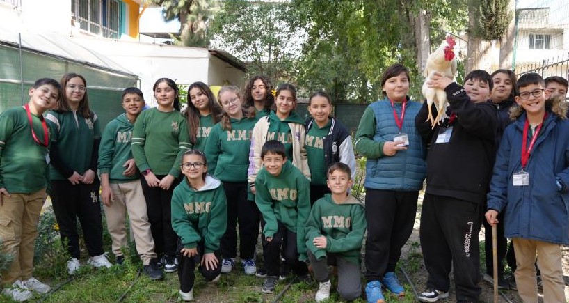 Öğrenciler, Okulda Sebze Yetiştiriyor