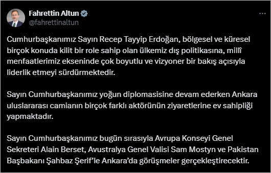 Ankara’da Yoğun Diplomasi Trafiği!