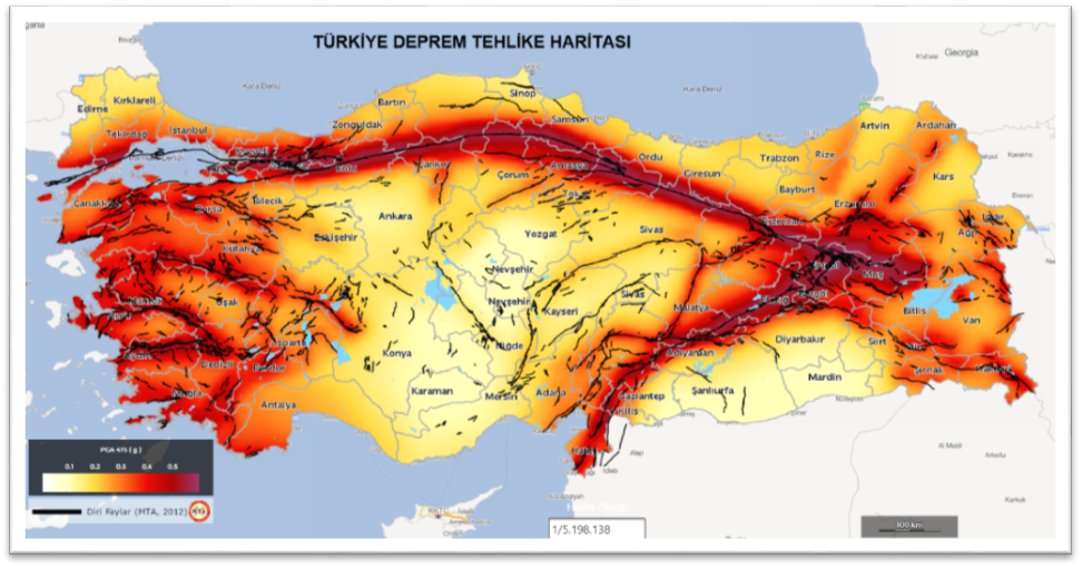 Deprem Haritası Güncellendi!