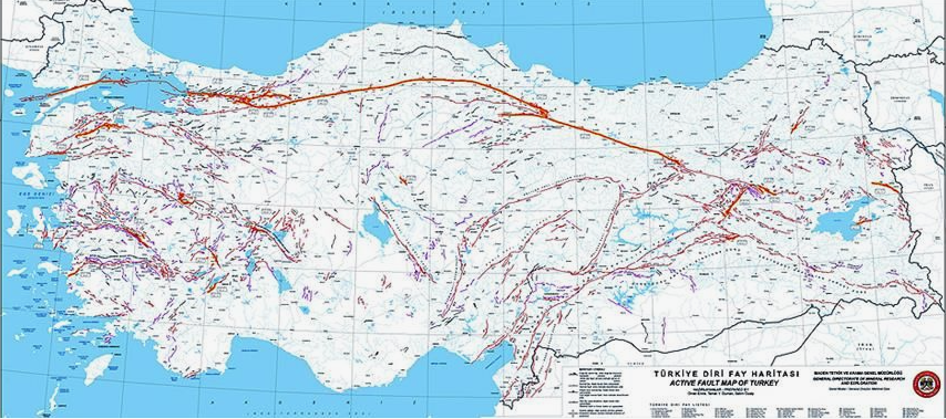 Türkiye'de Fay haritası güncellendi!