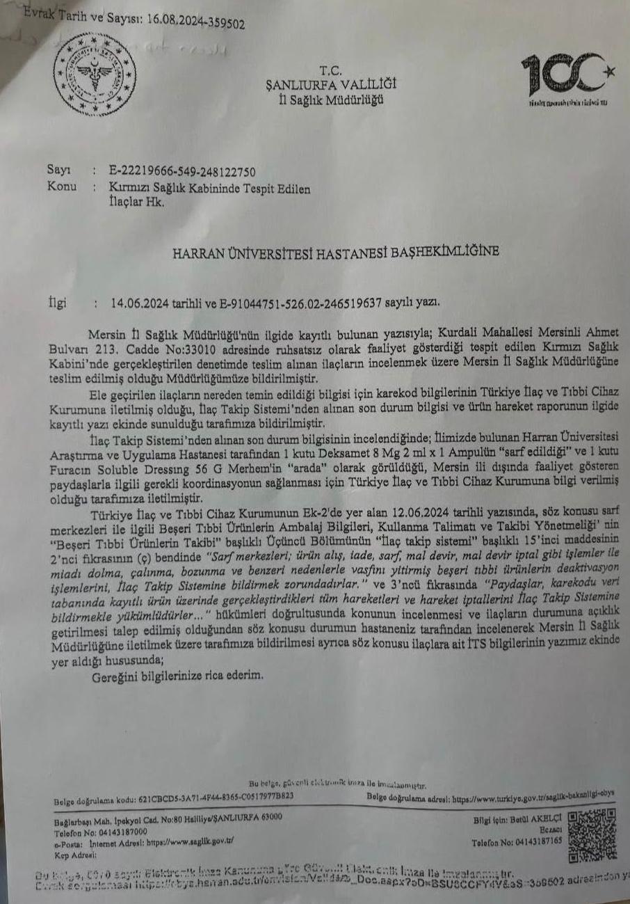 Harran Üniversitesi İlaç Skandalıyla Gündemde!
