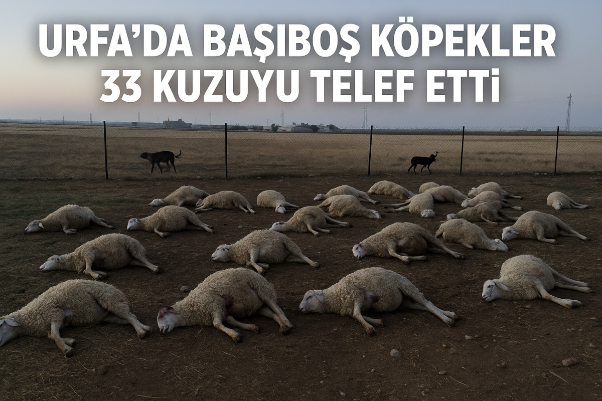 Urfa’da Başıboş Köpekler 33 Kuzuyu Telef Etti