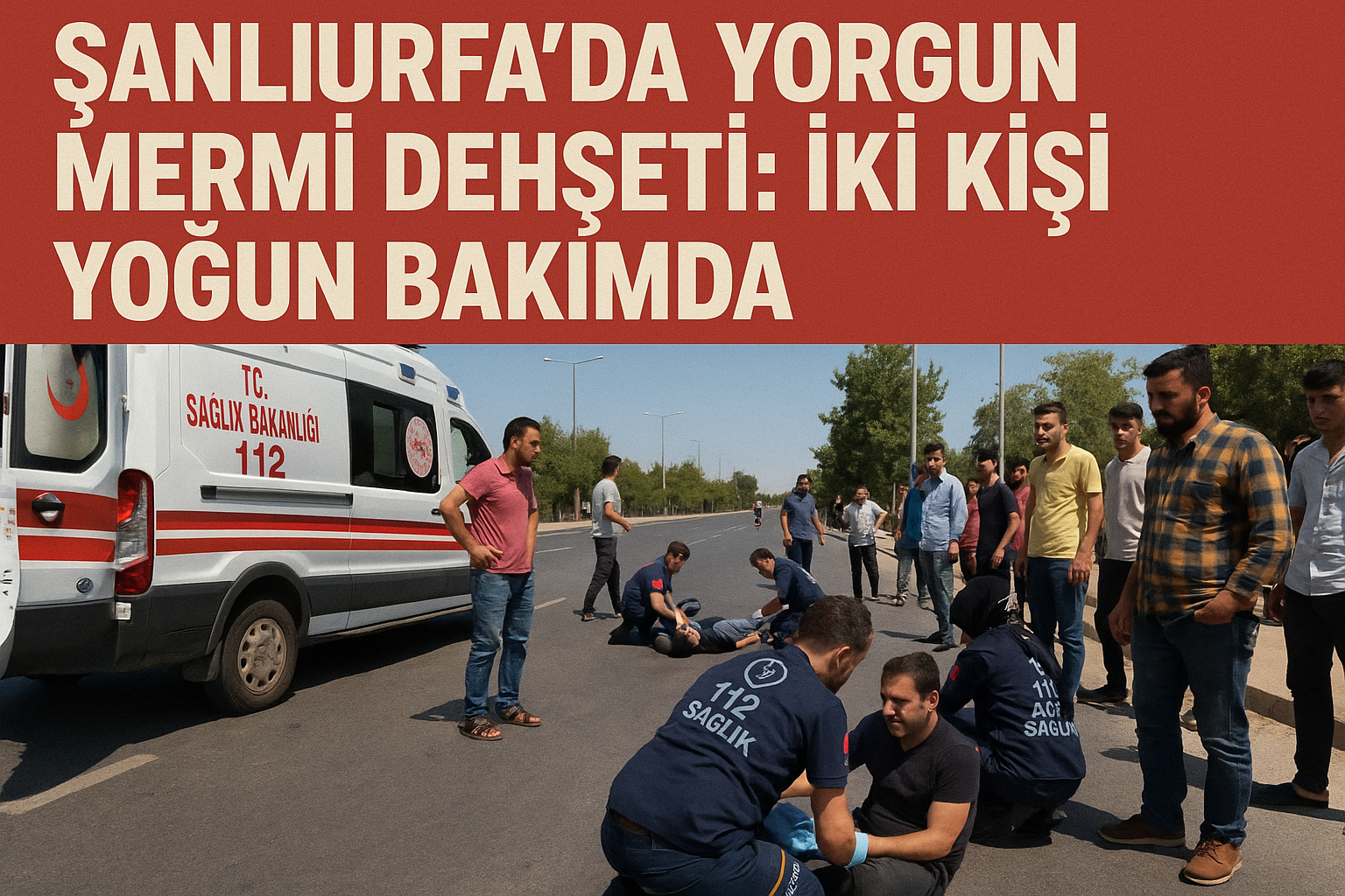 Şanlıurfa’da Yorgun Mermi Dehşeti: İki Kişi Yoğun Bakımda