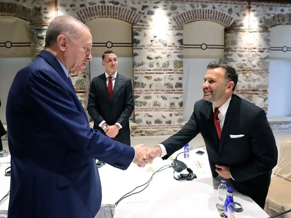 Cumhurbaşkanı  Erdoğan Galatasaray'ı Kabul Etti