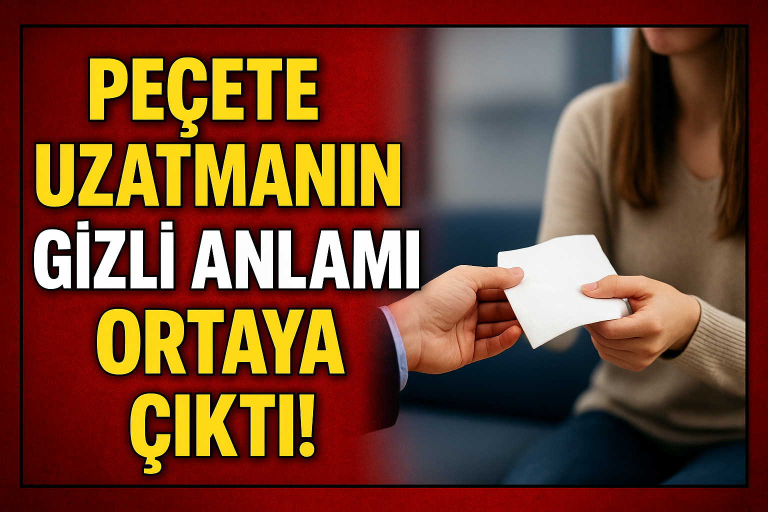 Peçete Uzatmanın Gizli Anlamı Ortaya Çıktı!