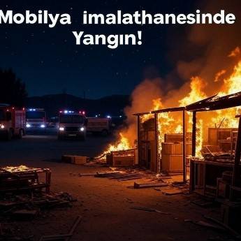 Mobilya İmalathanesinde Yangın!