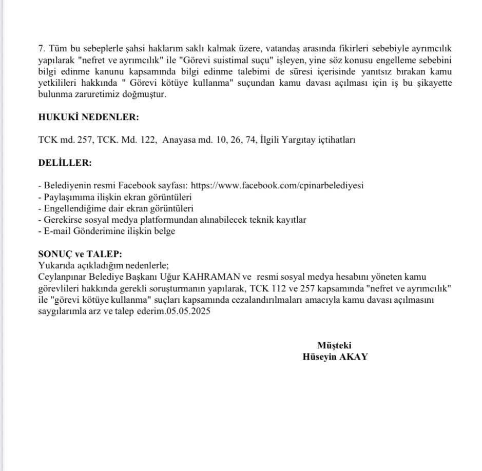 Ceylanpınar’da İfade Özgürlüğü Tartışması Büyüyor