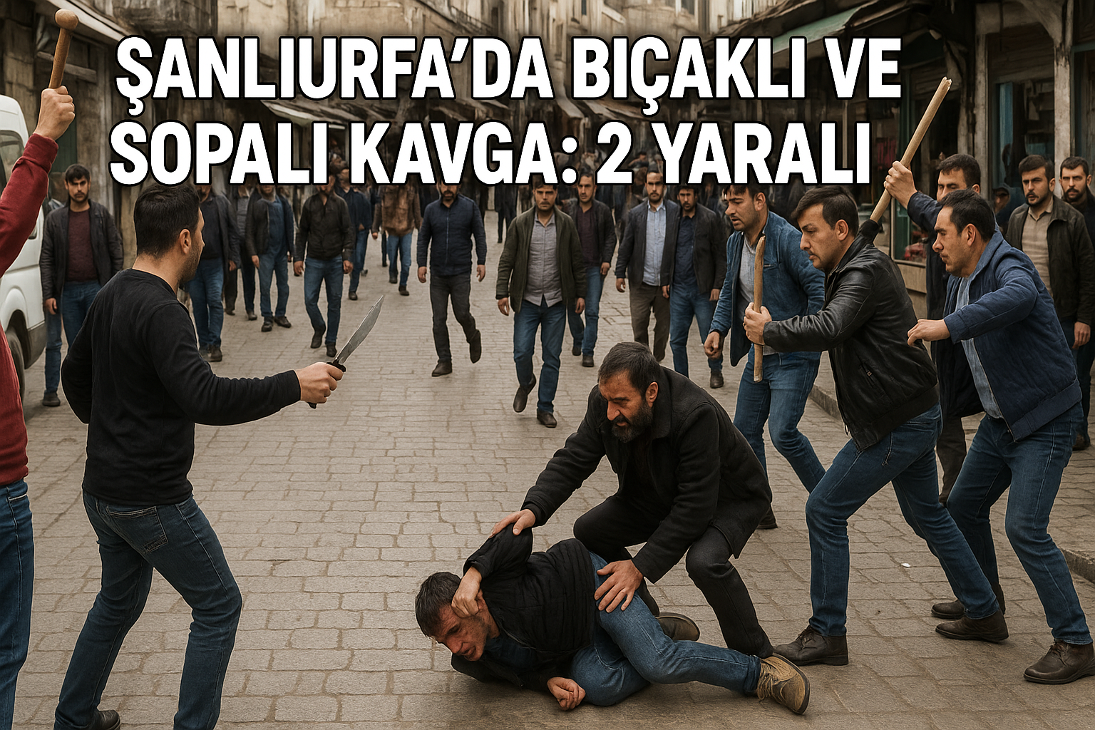 Şanlıurfa’da Bıçaklı Ve Sopalı Kavga: 2 Yaralı